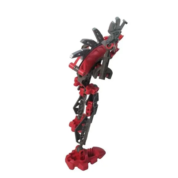 LEGO BIONICLE Rahkshi Turahk 8592 Red Gray Action Figure 2002 Lego Guy - Picture 4 of 6